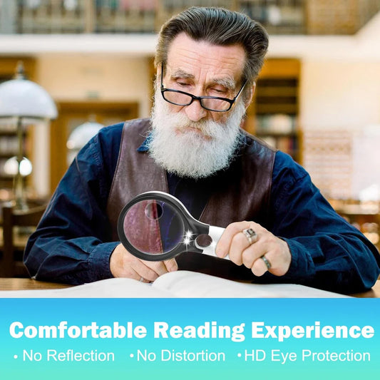 45X Professional LED Light Magnifying Glass