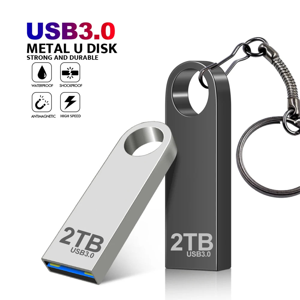 New 2025 Metal Pen Drive 2TB Cle Usb Flash Drive