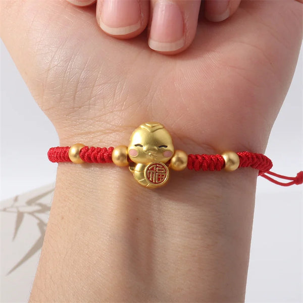 Lucky Red Snake Rope Bracelet